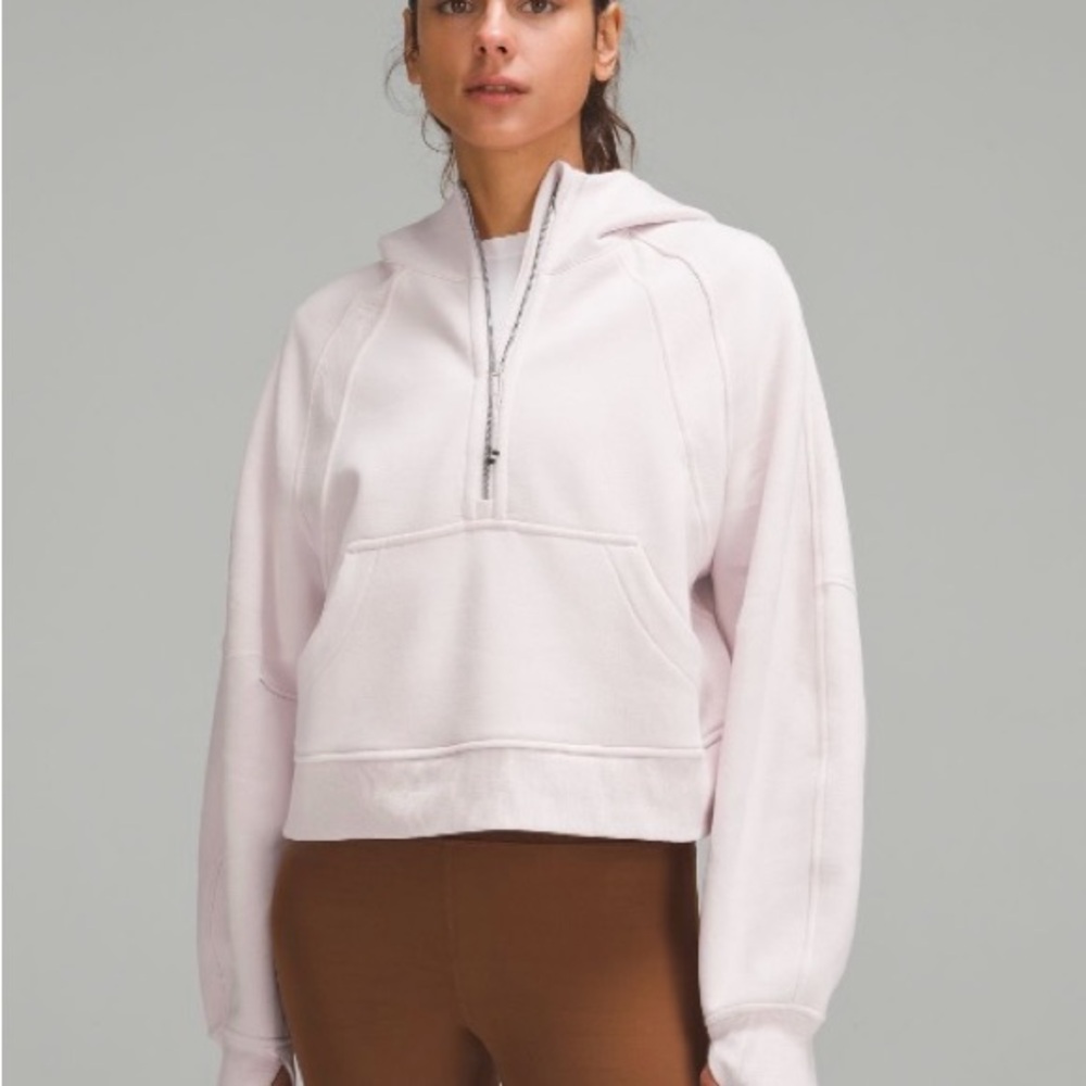 Lululemon Scuba Half Zip Hoodie in Flush Pink (no longer sold)